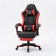 Игровое кресло GRAND HELE 26X-11 Black/Red Компьютерное для геймеров с подставкой для ног и двумя подушками - изображение 11