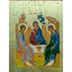 Писана грецька ікона Святої Трійці (Старозавітна) 15×19 см - зображення 6