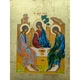 Писана грецька ікона Святої Трійці (Старозавітна) 15×19 см - зображення 7