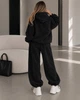 Костюм жіночий теплий на флісі Polar, двійка, One Size 48-50, чорний - изображение 3