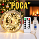 Светодиодная гирлянда роса 50 метров 500 LED лампочек уличная гирлянда нитка теплый свет от USB 8 режимов с пультом гибкий зеленый провод Желтый - изображение 3