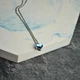 Кулон Swarovski сердце на цепочке медицинская сталь родий (x263-1) - изображение 1