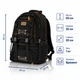 Рюкзак для ручной клади GoldBe 35л черный (GoldBe-XS-Black) - изображение 2