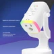 YU8 динамический игровой микрофон для ПК, USB/XLR с шумоподавлением и RGB игровых консолей и смарт-устройств, стриминга - белый - изображение 3