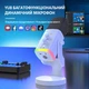 YU8 динамический игровой микрофон для ПК, USB/XLR с шумоподавлением и RGB игровых консолей и смарт-устройств, стриминга - белый - изображение 8