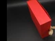 Коробка подарочная с ленточкой сборная из мелованного картона с откидной крышкой 16.5х16.5х5 см Красная (OA-31) - изображение 5