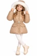 Зимняя куртка с капюшоном и мехом для девочки Garden baby 105504 бежевый 122 - изображение 2