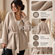 Жіночий кардиган бежевий 42–46, коротка в’язана модель з тканини ангора - зображення 5