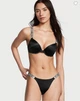 Комплект Shine Push up Victoria’s Secret Чорний 38C-M - изображение 5