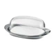 Масленка Guzzini Look Прозрачная стеклянная овальная 20х12.3х7.5 см (163-135-22420016) - изображение 2