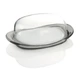 Масленка Guzzini Look Прозрачная стеклянная овальная 20х12.3х7.5 см (163-135-22420016) - изображение 3