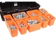 Органайзер Dexter Qbrick Pro System 53×31×13 см IP65 10 знімних контейнерів ударостійкий ABS пластик - изображение 6