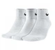 Спортивні Шкарпетки Nike 3PPK Cushion Quarter(SX7667-100) M Білий - зображення 1