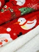 Новогодний плед-пододеяльник на овчине Malloory Home 150*200 Christmas - изображение 4