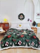 Новогодний плед-пододеяльник на овчине Malloory Home 150*200 Подарки к Рождеству - изображение 1