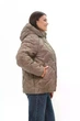 Зимняя женская куртка большого размера UF-fashion 1222-r 60 мокко - изображение 2