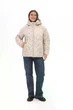 Куртка женская зимняя большого размера UF-fashion 1222-r 64 пудра - изображение 2