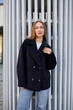 Коротке жіноче пальто піджак UF-Fashion М-409 42 чорний - зображення 6