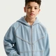 Детская джинсовая куртка Nike K Nsw Wr Denim Fz Jacket L рост 152 см Синий IF2306-436 - изображение 3