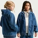 Детская джинсовая куртка Nike K Nsw Wr Denim Fz Jacket L рост 152 см Синий IF2306-436 - изображение 8