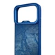 Чехол Kajsa Glamorous Crazy Horse для iPhone 17 Pro синий Blue Plus (MagSafe, металлическое кольцо камеры, премиум) - изображение 4