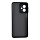 Чехол для Motorola G54 черный матовый полупрозрачный (бампер, защита камеры) - изображение 2