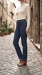 Жіночі сині прямі джинси esmara high waist ankle (40 (EU) / 46 (UA) / M) - изображение 2