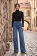 Жіночі блакитні джинси wide leg з високою посадкою esmara (розмір 34 EU-40 UA-XS/S) - изображение 1