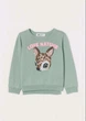 Детский хлопковый свитер для девочки h&m 0860624 134-140 ( 9-10 лет) бирюзовый - изображение 1