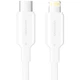 Кабель Vention USB 2.0 Type-C M to Lightning M 1 PD 27W PVC White (LAKWF) - зображення 2