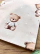 Пеленка детская с сатина мишки на бежевом 80*100см - изображение 2