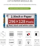 Модуль дисплея Waveshare 2,9 дюйма для электронной бумаги (B) V2, 296x128 - изображение 5