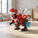Динозавр-трансформер DINOSTER Червоний Раптор-Бот арт. EU580840-1 з боксом для зберігання, іграшка-трансформер Діностер - зображення 1