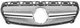 Передняя решетка радиатора AMG Silver для Mercedes A-сlass W176 2012-2018 гг - изображение 1