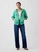 Толстовка на флисе GAP с логотипом 1162805870 (Зеленый S) - Уценка - изображение 3