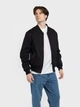 Бомбер чоловічий Arber бавовняний Varsity Jacket KR41 54 зріст 6 чорний (M08.01.02.631) - изображение 4