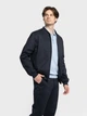 Бомбер чоловічий Arber бавовняний Varsity Jacket KR41 60 зріст 6 темно-синій (M08.02.09.631) - изображение 3