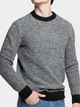 Джемпер чоловічий Arber з кашеміром та вовною Crew-neck7 N-AVT-150 S зріст 4 сірий, чорний (M10.24.12.631) - изображение 5