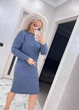 Вʼязана сукня міді INTER, колір Джинс, розмір One Size - зображення 5