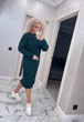 Вʼязана сукня міді INTER, колір Смарагд, розмір One Size - зображення 6