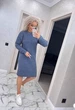 Вʼязана сукня міді INTER, колір Джинс, розмір One Size - зображення 8