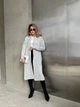 Довгий жіночий в'язаний кардиган PARIS колір Сірий, розмір One Size - изображение 3