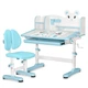 Комплект стіл + стілець + полиця Mealux BD-29 Panda XL Blue (BD-29 BL) Блакитний - изображение 1