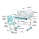 Комплект стіл + стілець + полиця Mealux BD-29 Panda XL Blue (BD-29 BL) Блакитний - изображение 2