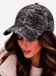Кепка женская зимняя VILSS B.LUSSO Fiore Italy cell lurex Empty VLB-3901-F56-E-M 57-59 Черный/Белый - изображение 1