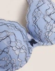 Бюстгальтер M&S Collection Jasmine Lace на косточках с кружевом Голубой 32B 70B (0319) - изображение 5