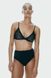 Бюстгальтер H&M прозрачный кружевной без косточек и уплотнения Черный XL (1260547) - изображение 1