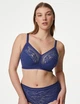 Бюстгальтер M&S Flexifit Lace без косточек и уплотнителя Синий 32GG 70J (T33/4630) - изображение 3