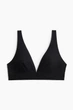 Бюстгальтер H&M без косточек и уплотнения из микрофибры черный L (1260588) - изображение 5