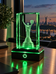 Статуетка Батьківщина-Мати Київ — 3D LED-світильник у K9-кристалі 5×5×8 см - зображення 2